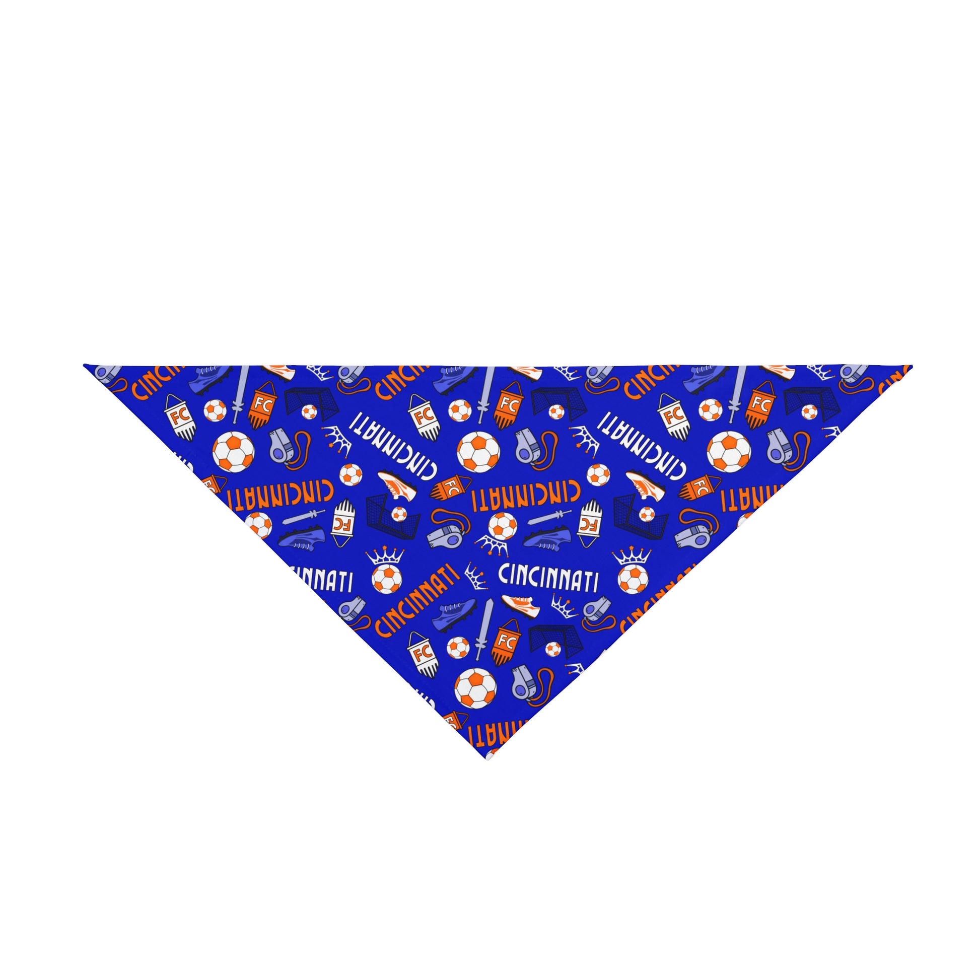 Tie-on Dog Bandana - Cincinnati Soccer Design