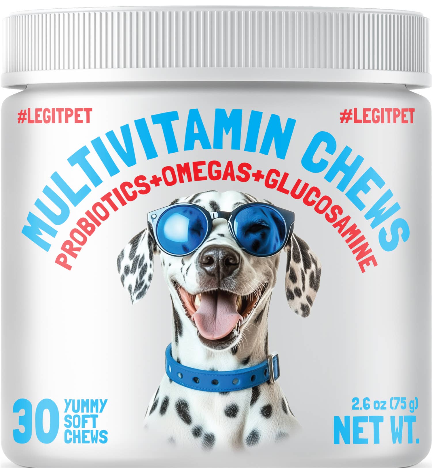 Multivitamin Chews w/Glucosamine Chondroitin, Probiotics Digestive Enzymes and Omegas