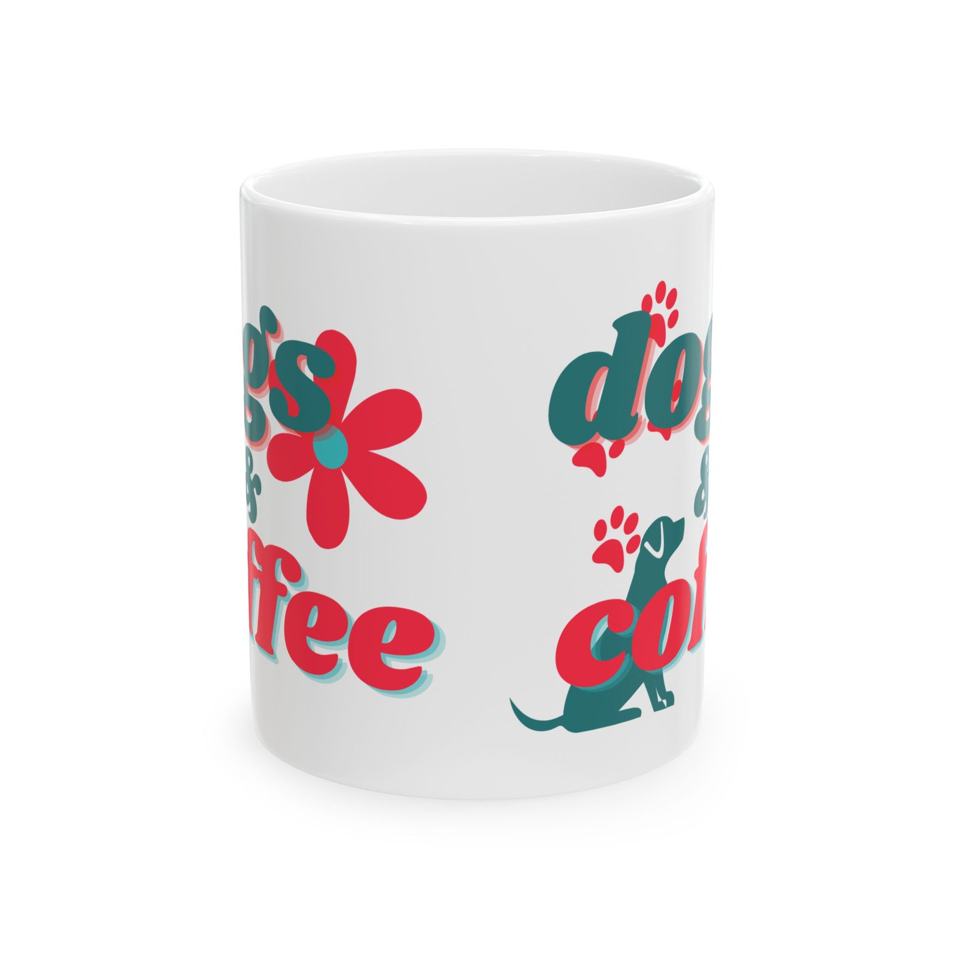 Dogs & Coffee Ceramic Mug