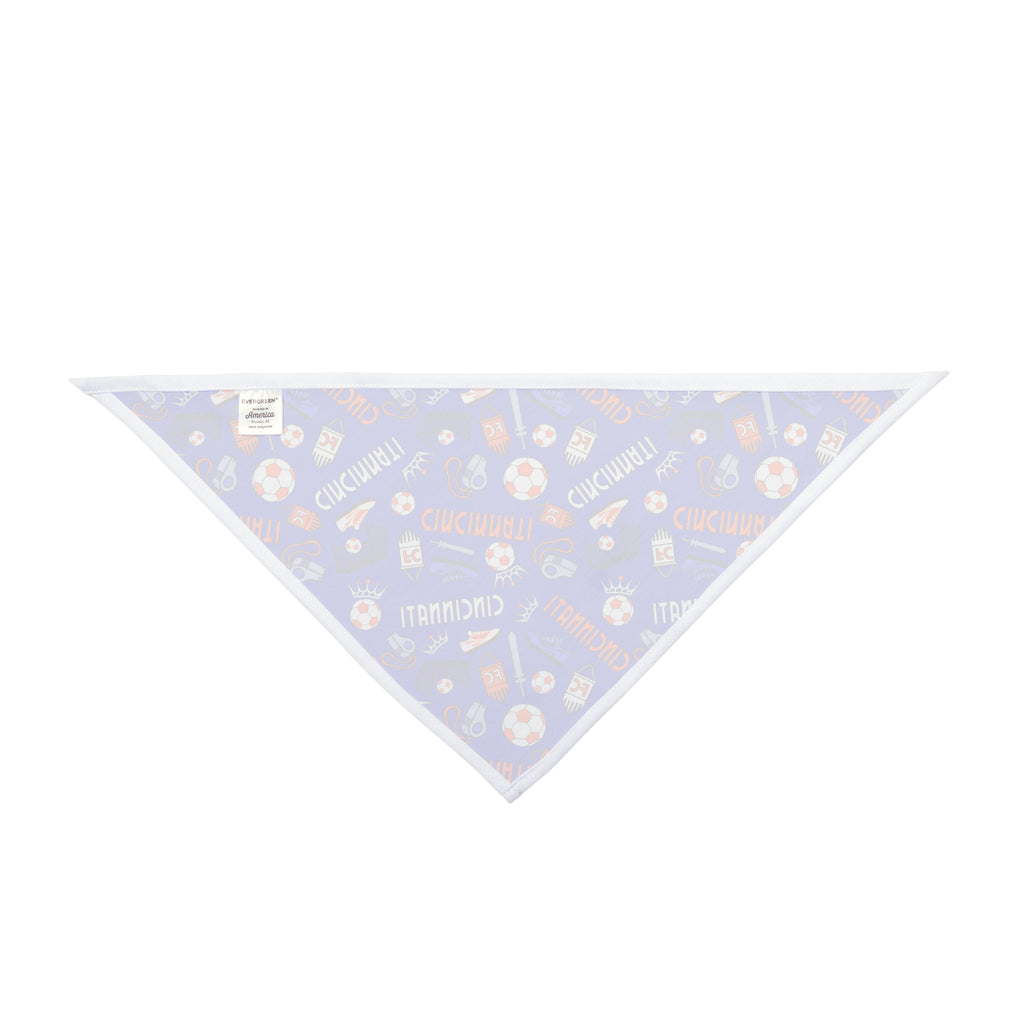 Tie-on Dog Bandana - Cincinnati Soccer Design