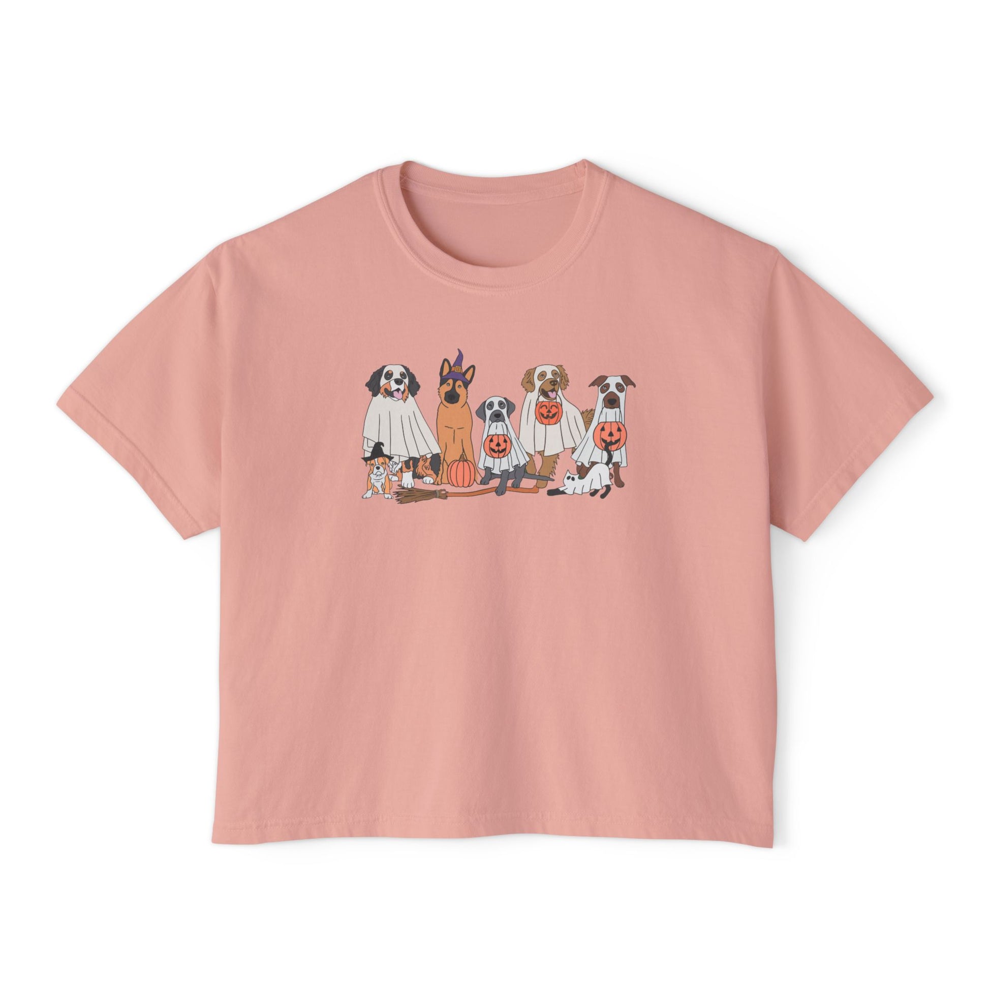 Halloween Pets Comfort Colors Women's Boxy Tee
