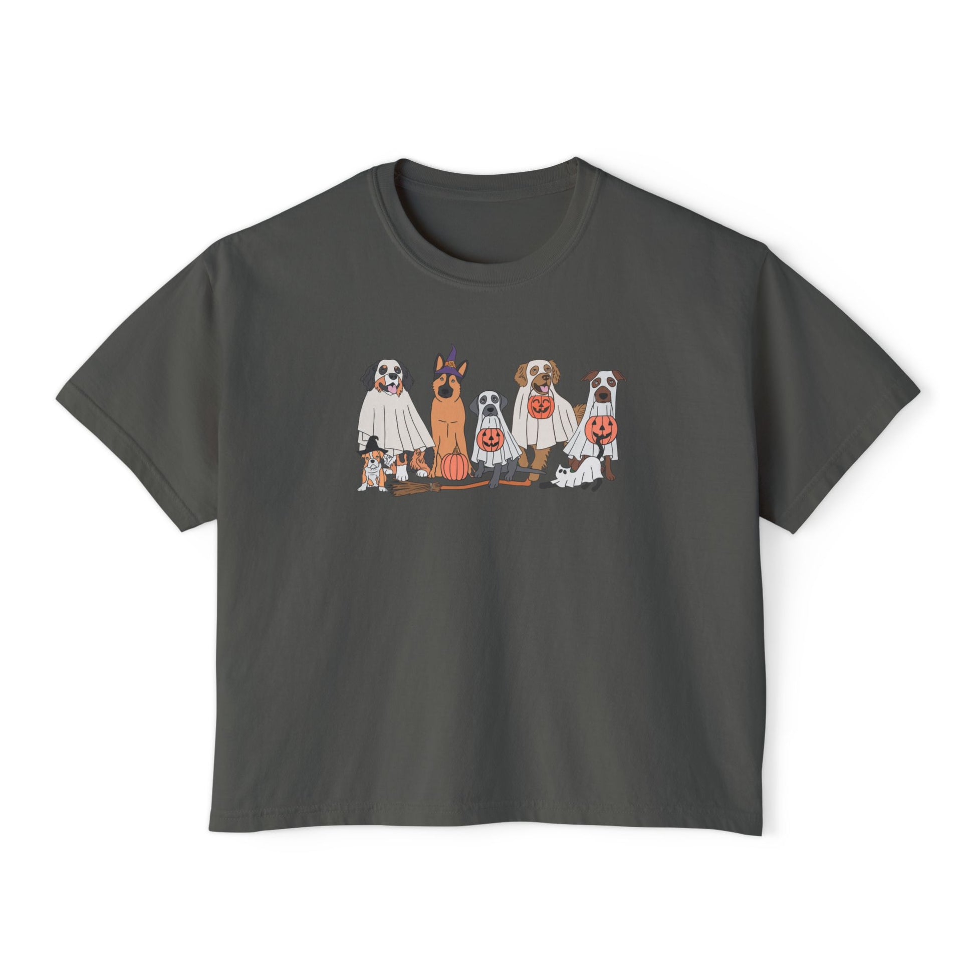 Halloween Pets Comfort Colors Women's Boxy Tee