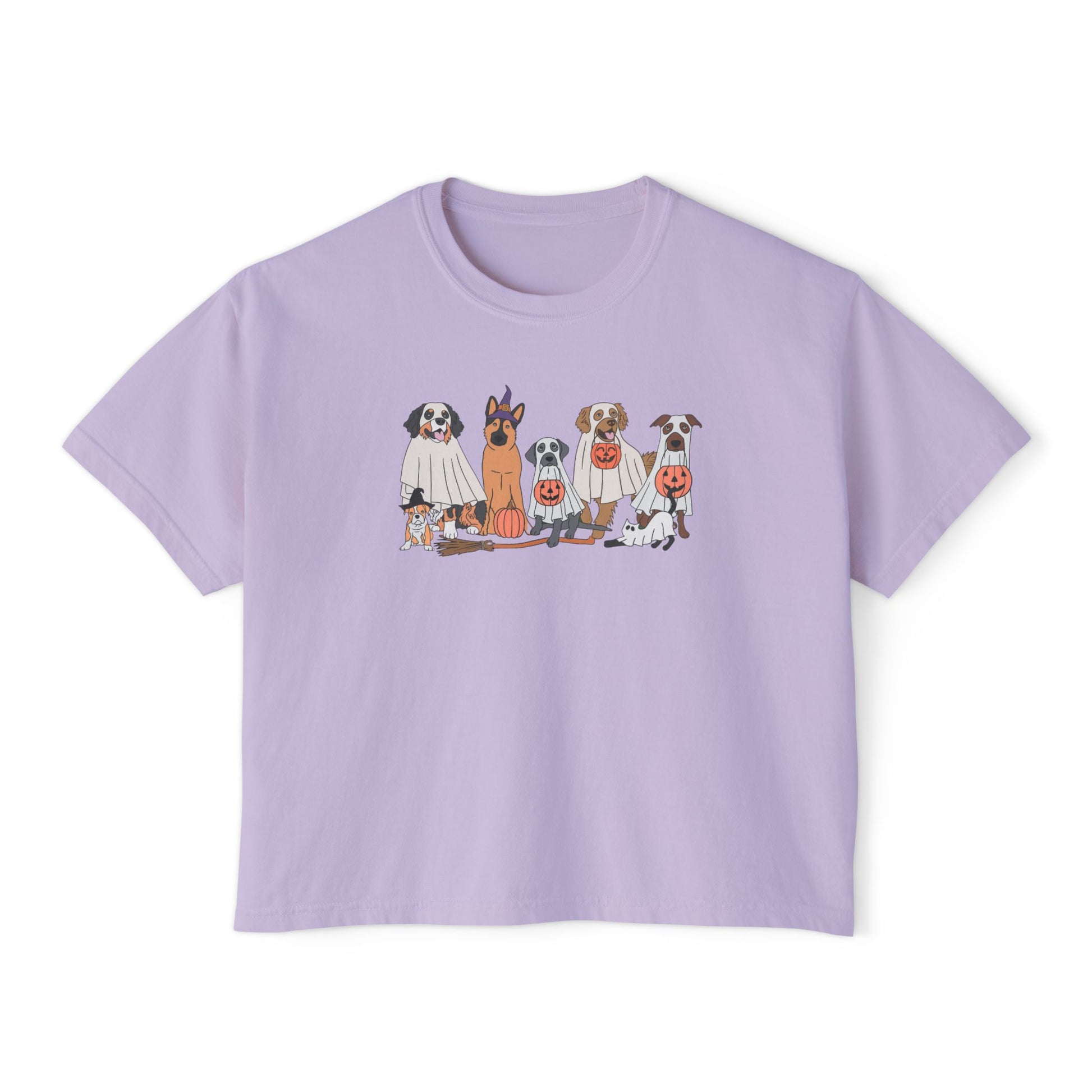 Halloween Pets Comfort Colors Women's Boxy Tee