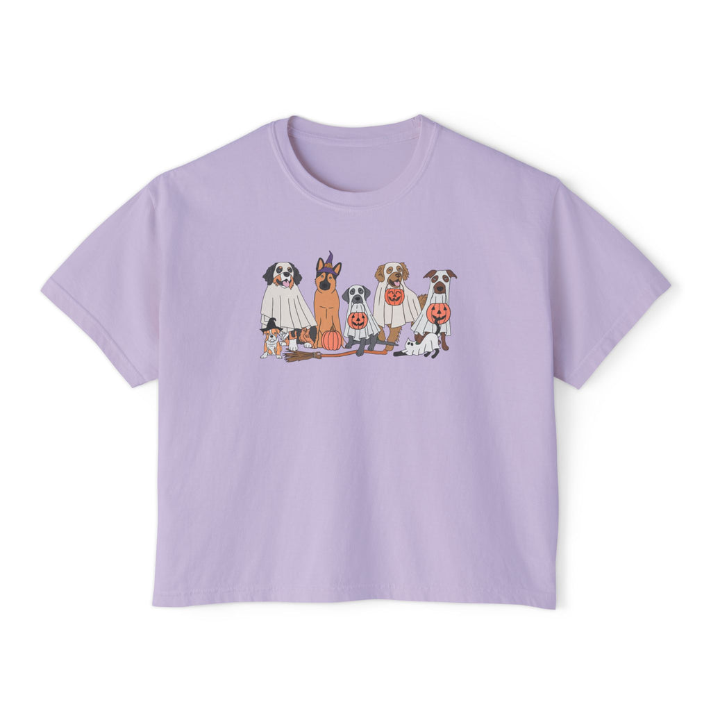 Halloween Pets Comfort Colors Women's Boxy Tee