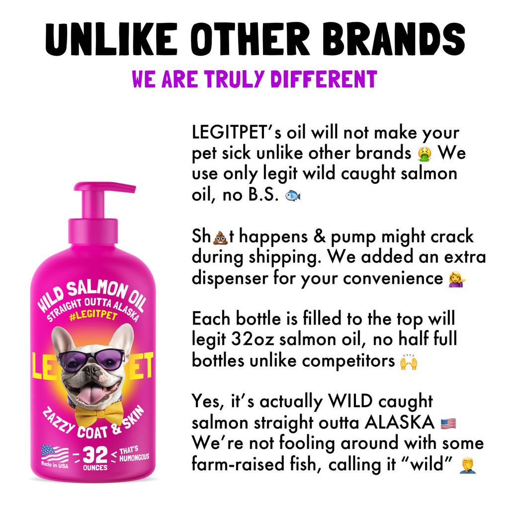Wild Caught Alaskan Salmon Oil for dogs & cats