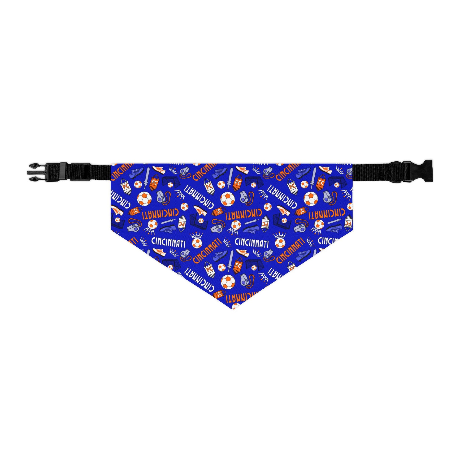Dog Collar Bandana - Cincinnati Soccer Design