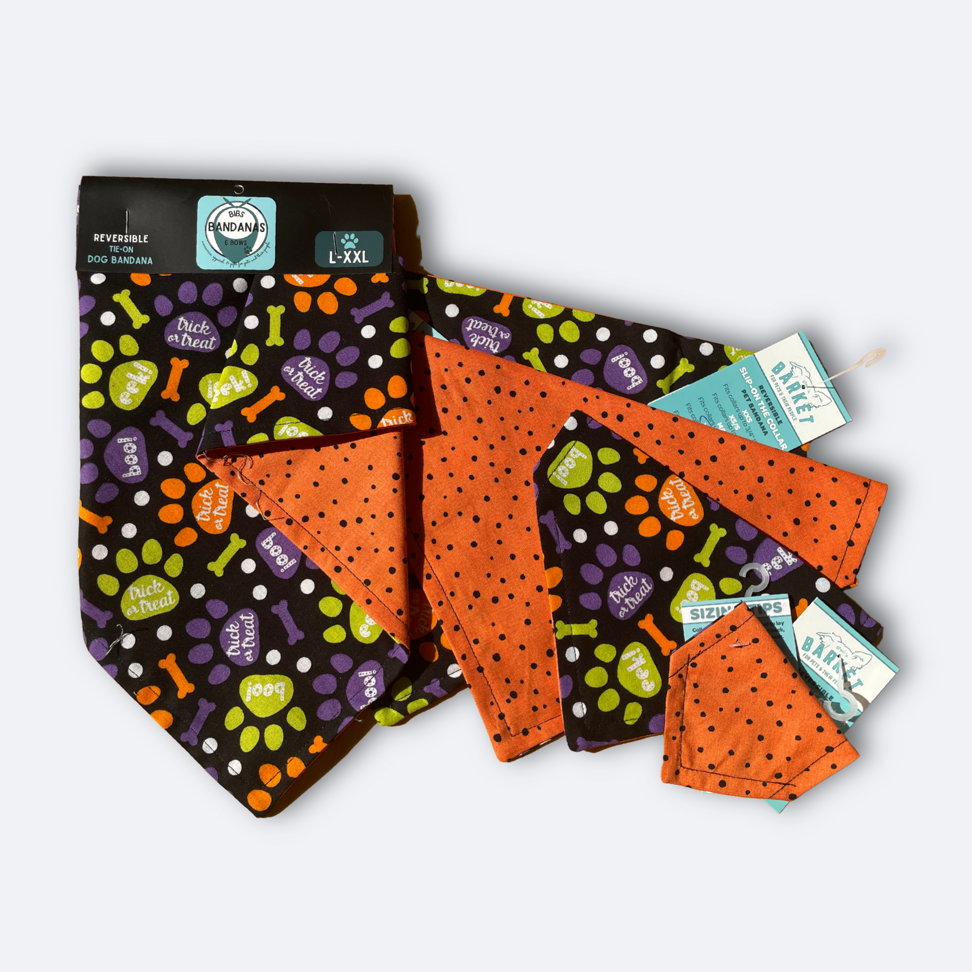 Boo Eek Paw Prints Bandana