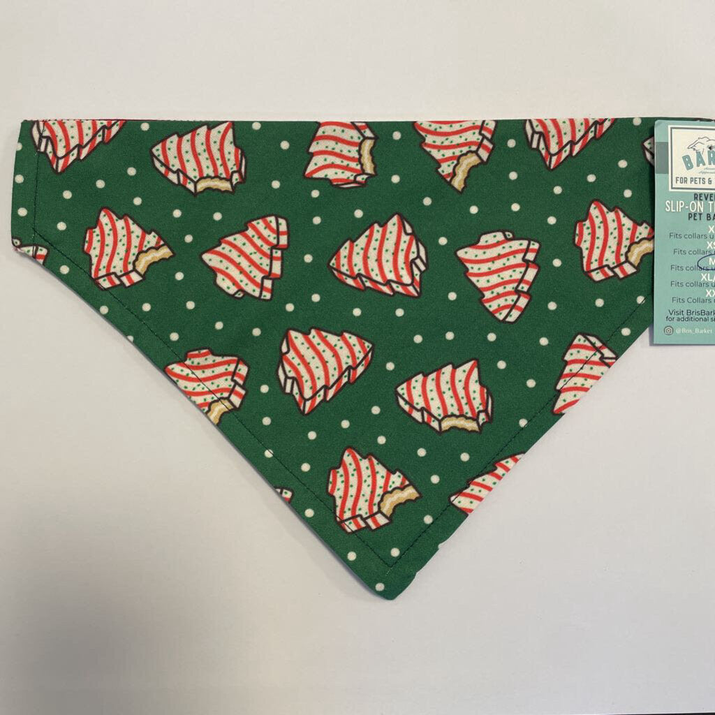 Christmas Tree Snack Cakes Collar Bandana (ACCESSORIES, M/L