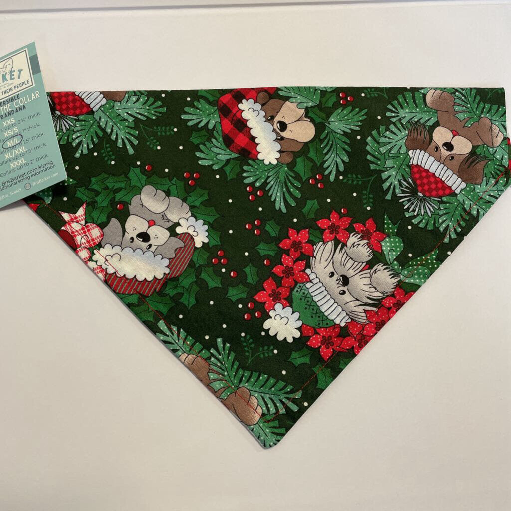 Santas & Dogs Collar Bandana (ACCESSORIES, XXS