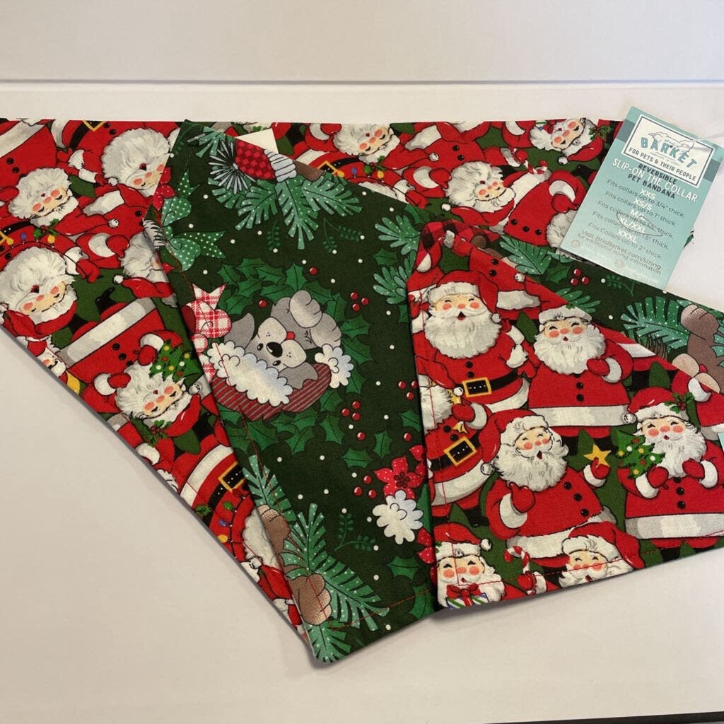 Santas & Dogs Collar Bandana (ACCESSORIES, XXS