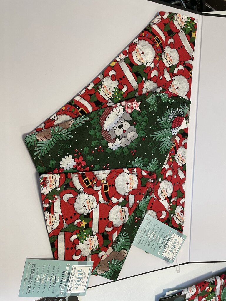 Santas & Dogs Collar Bandana (ACCESSORIES, XXS