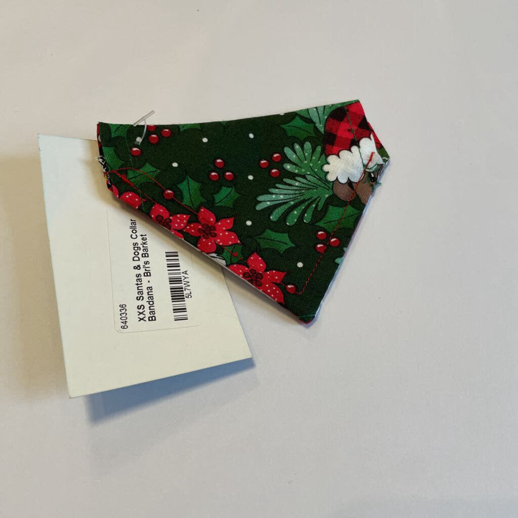 Santas & Dogs Collar Bandana (ACCESSORIES, XXS