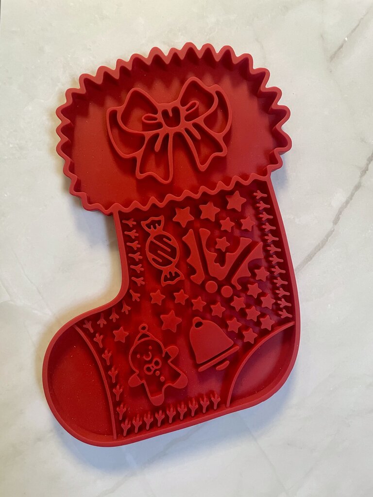 Christmas Stocking Lick Mat