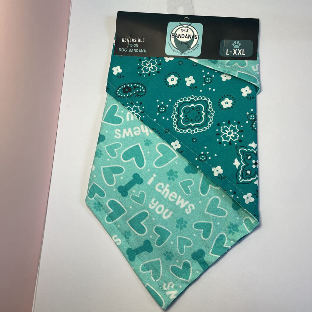 Reversible Snap/Tie-On Bandana -