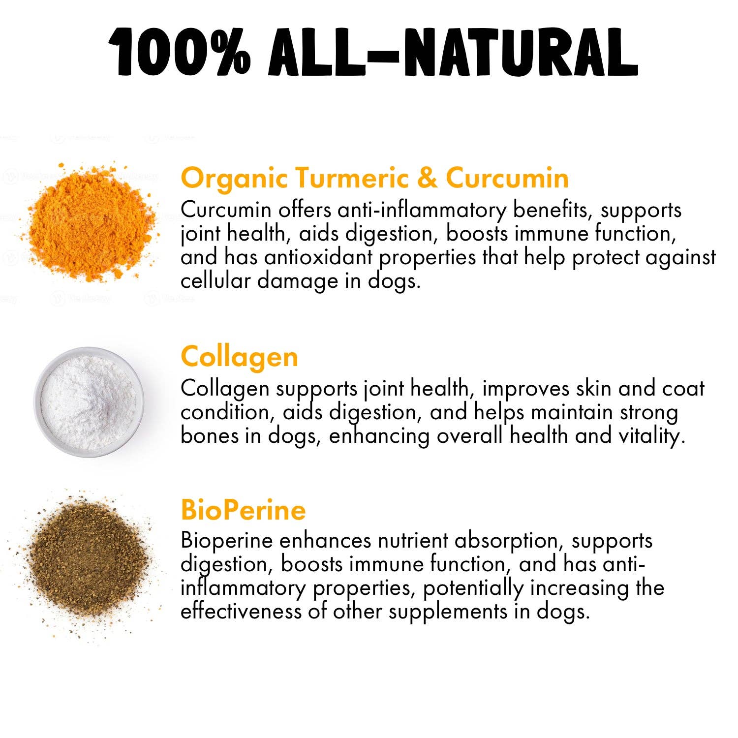 Turmeric Curcumin Hip & Joint Dogs Chew Support for Arthritis & Mobility with Collagen & BioPerine