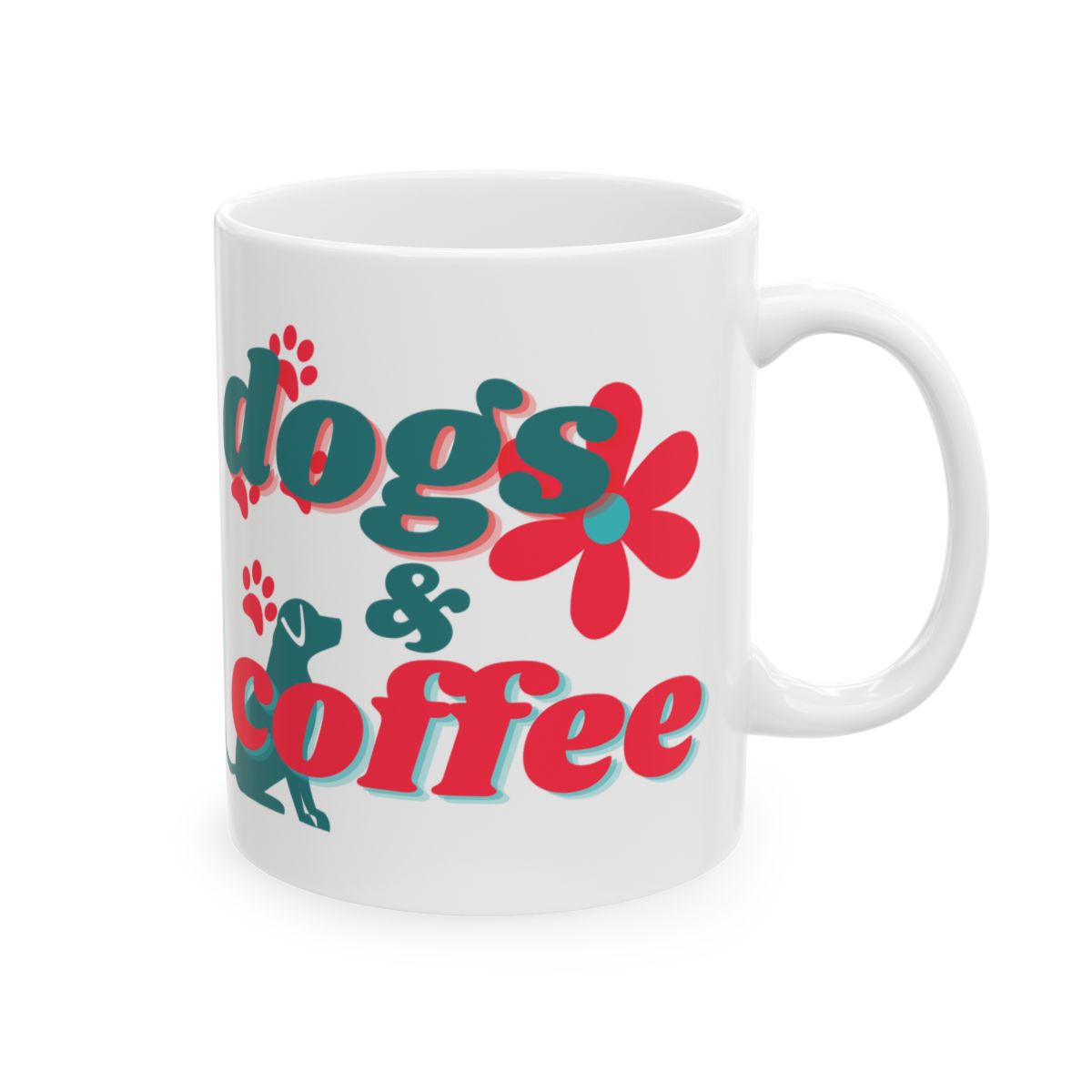 Dogs & Coffee Ceramic Mug